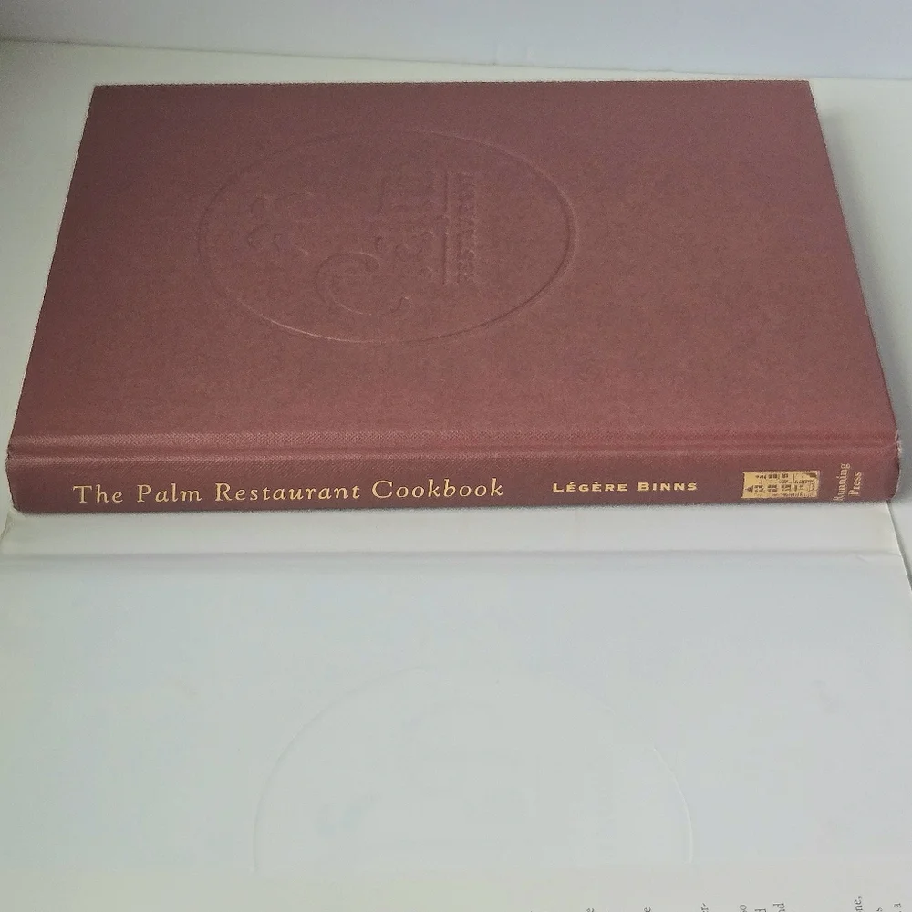 VTG Rare '03 SIGNED The Palm Restaurant Cookbook, Hardcover w Dust Jacket, EUC